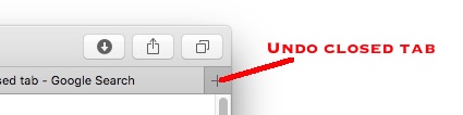 Undo closed tabs
